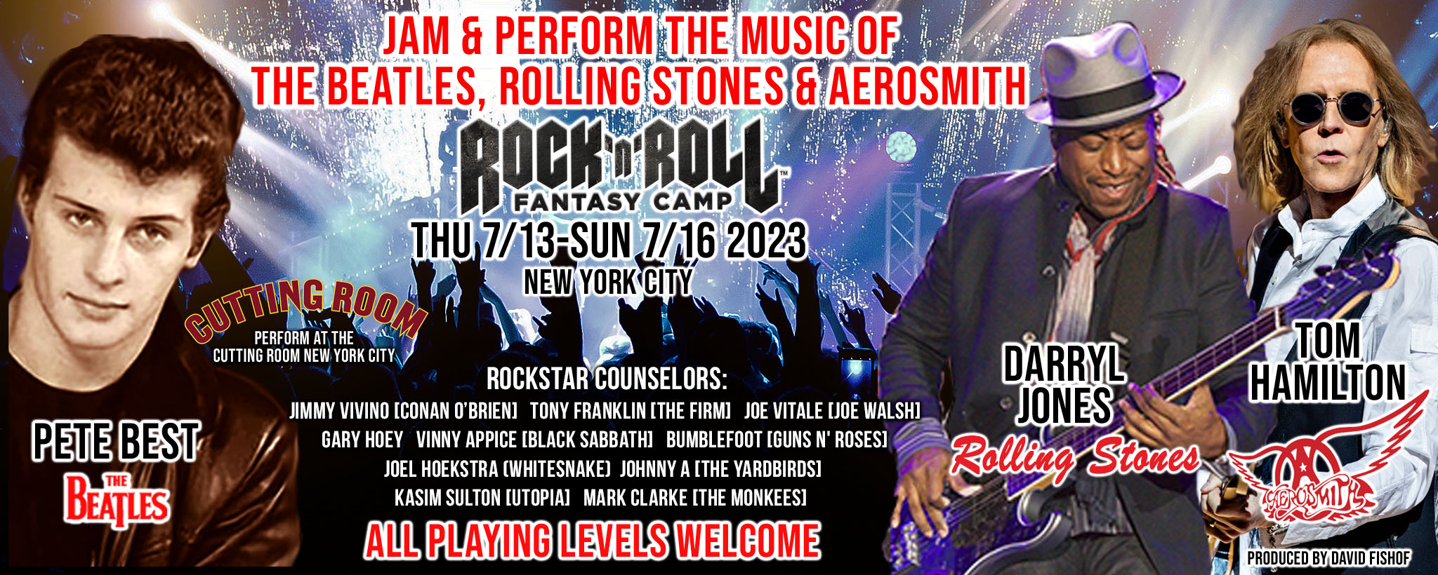 JAM WITH PETE BEST of THE BEATLES, DARRYL JONES of ROLLING STONES, TOM